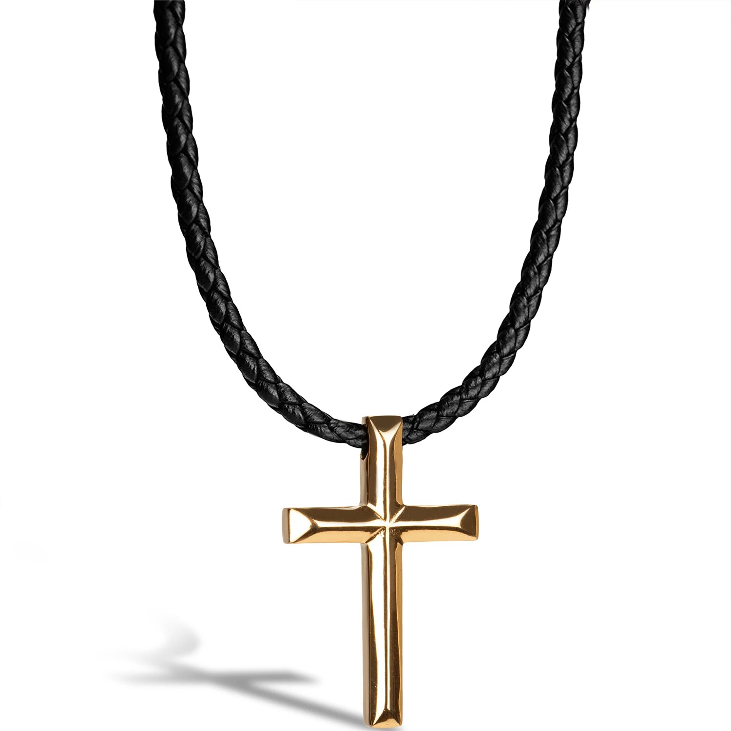 Leather necklace Cross